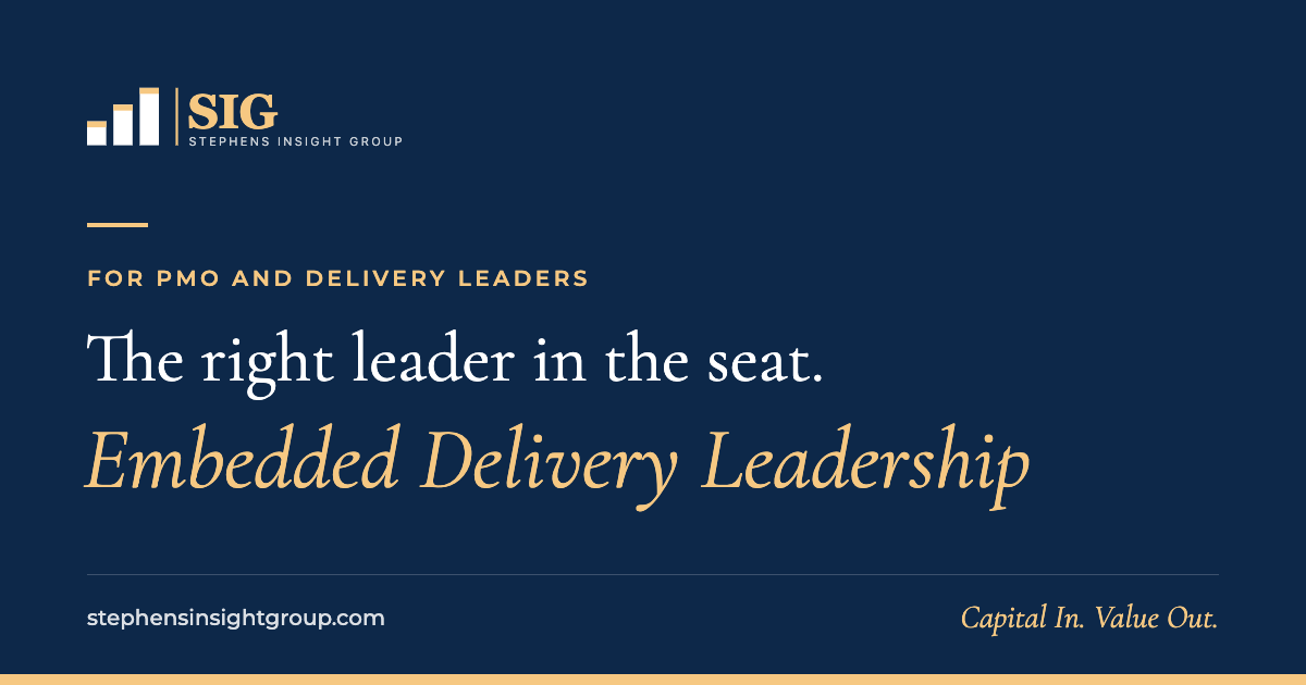 Embedded Delivery Leadership from Stephens Insight Group